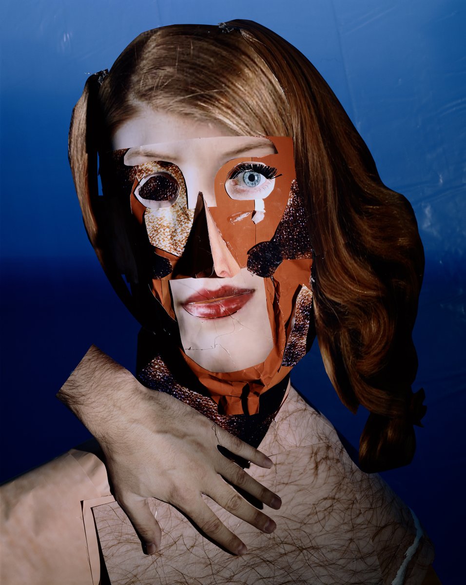 AssemblyCurated's tweet photo. From Portrait Studio by #DanielGordon
https://t.co/vgpDgAWV9Z
Portrait Studio is a collection of portraits which span over a decade of Daniel Gordon's career, in which he photographs sculptures made with images collaged from Google image search. These assembled portraits do not depict a single person as much as they portray a collective reflection of our virtual selves. The characters blur the distinction between our lived, physical experiences and our digital, cerebral ones. As such, they articulate a new visual repertoire, one which not only celebrates the internet and appropriation, but also works to push our perception of truth to its maximum—a realm where our distinction between virtual and physical becomes full of new possibilities. As part of the blockchain, these NFT versions of Gordon’s portraits have now come full circle, navigating the shift from the beginnings of the internet to its Web 3.0 iteration.