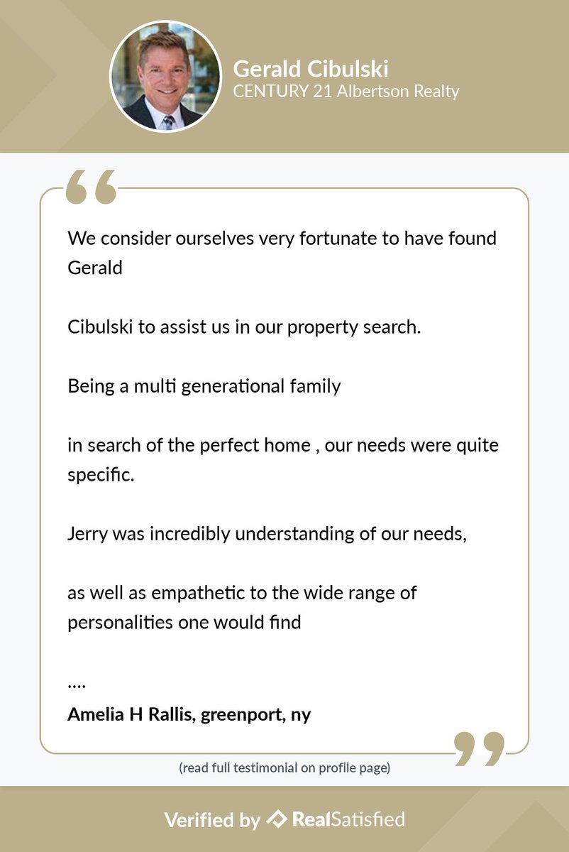 JerryCibulski's tweet photo. I’m not sure I could be more thrilled by a testimonial. https://t.co/pq20gDL1k6 via @realsatisfied https://t.co/zMNDBngTEF