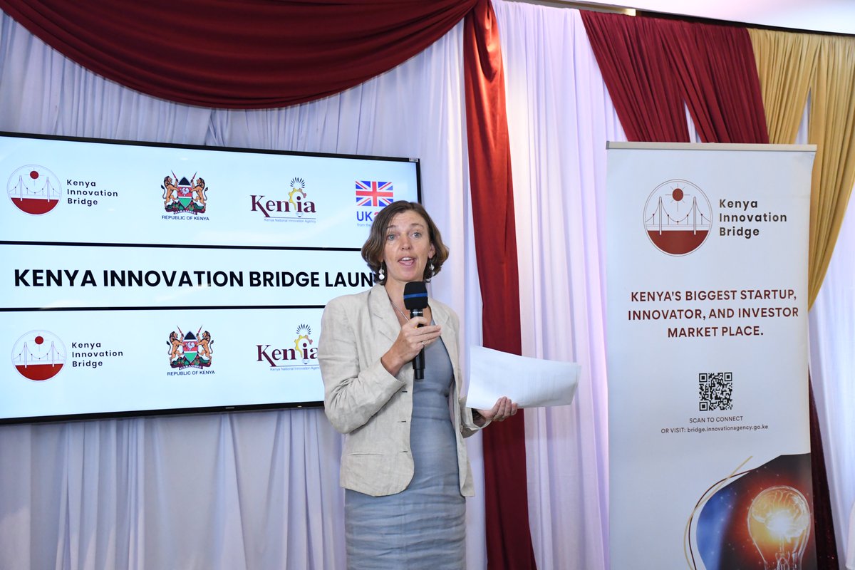 KENIAupdates's tweet photo. “Innovation is equitable &amp; inclusive. The intention of the Kenya Innovation Bridge is to ensure that we leave no one behind. Through the platform we want to reach everyone. ”-Dr. Emmeline Skinner, Foreign Commonwealth Development Office, speaking at @KEinnovbridge Nairobi launch. https://t.co/eg0FRSFwiD