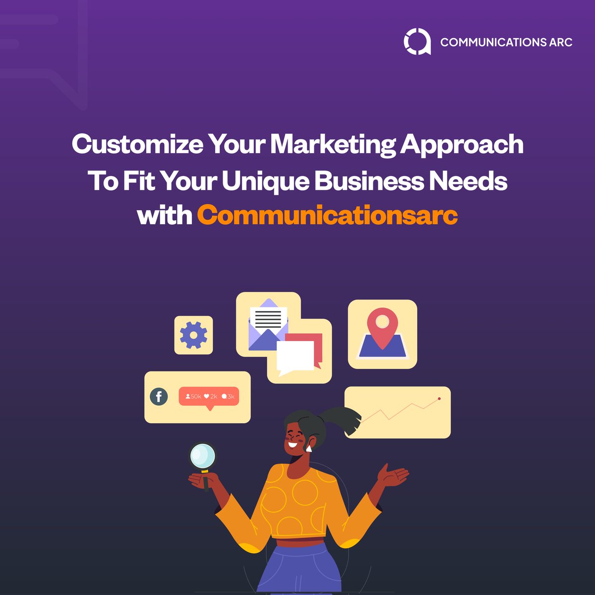 CommsArc's tweet photo. Tailor Your Marketing Strategy with Communicationsarc!
Unleash Your Brand's Full Potential by clicking on the link in our bio to get started today!!! https://t.co/A3XAIgwzsP