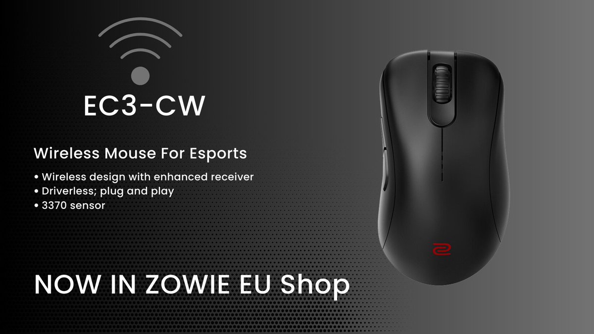 RT <a href="/PhilKellett/">Phil Kellett</a>: RT <a href="/ZOWIE_EU/">ZOWIE Esports Europe</a>: EC3-CW is now available in ZOWIE Shop 🖱️
With enhanced connection stability and cable-free mobility, this mouse offers a comfortable posture regardless of grip style. Upgrade your gaming gear today!
Shop now: …