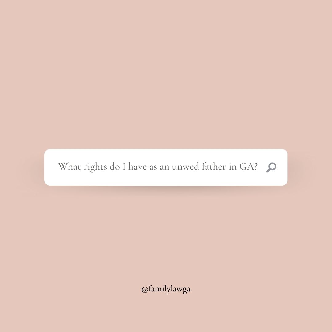 GAFamilyLawyers's tweet image. In Georgia, being the biological father of a child does not always mean you have legal parenting rights. Follow us for tips on how to legitimate.
.
#unwedfather #unwed #legitimation #legitimate #rights #childcustody #fathersrights #childsupport