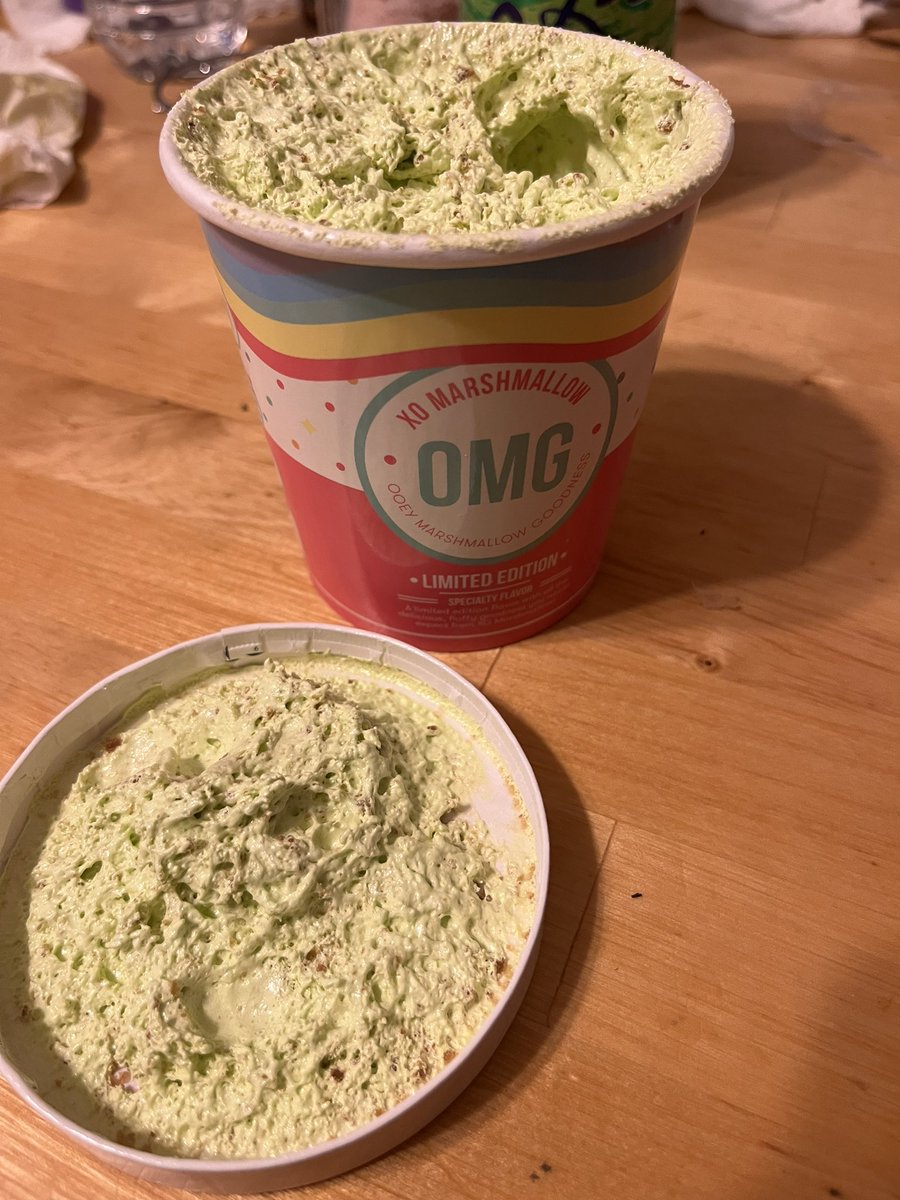 Sethsaurus's tweet photo. For someone who was traumatized by the movie “The Stuff” growing up, being surprised by @arosenzweig19 with this as a birthday dessert was a little scary - but I am happy to report, I am alive and well this morning and this stuff is really good! #KeyLime @XOXOmarshmallow https://t.co/kpKCa9BiIk
