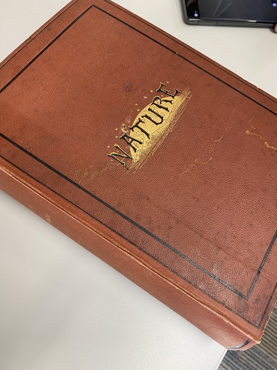 AfshinBeheshti's tweet photo. It’s not everyday which you can see the original papers from 1800 in Nature and also the original double helix paper! Thanks for the tour! https://t.co/d8r3mm85la