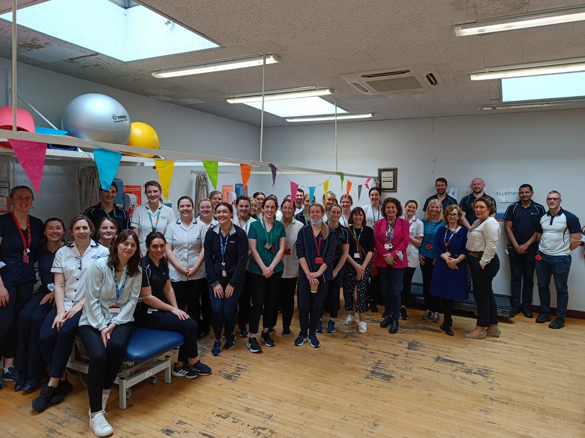 PTOLOLH's tweet photo. Happy HSCP Day to all our colleagues in OLOLH, celebrating together in the physio dept @OTLouthHosps @OlolRadiology @HealthPromoOLOL @CathyGillen3 https://t.co/D7h4J3Viw8
