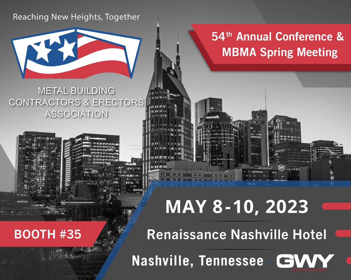 GwyLlc's tweet image. We’re excited to be attending the MBCEA Conference on May 8-10! 
Visit us at booth #35 during the industry trade show on Tuesday. Then join us Wednesday morning for a field-related training session presented by Heath Mitchell.
Visit mbcea.org/54th-annual-co…. #gwy #mbcea #mbcea23