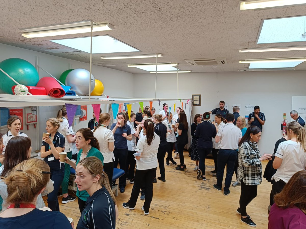 PTOLOLH's tweet photo. Happy HSCP Day to all our colleagues in OLOLH, celebrating together in the physio dept @OTLouthHosps @OlolRadiology @HealthPromoOLOL @CathyGillen3 https://t.co/D7h4J3Viw8
