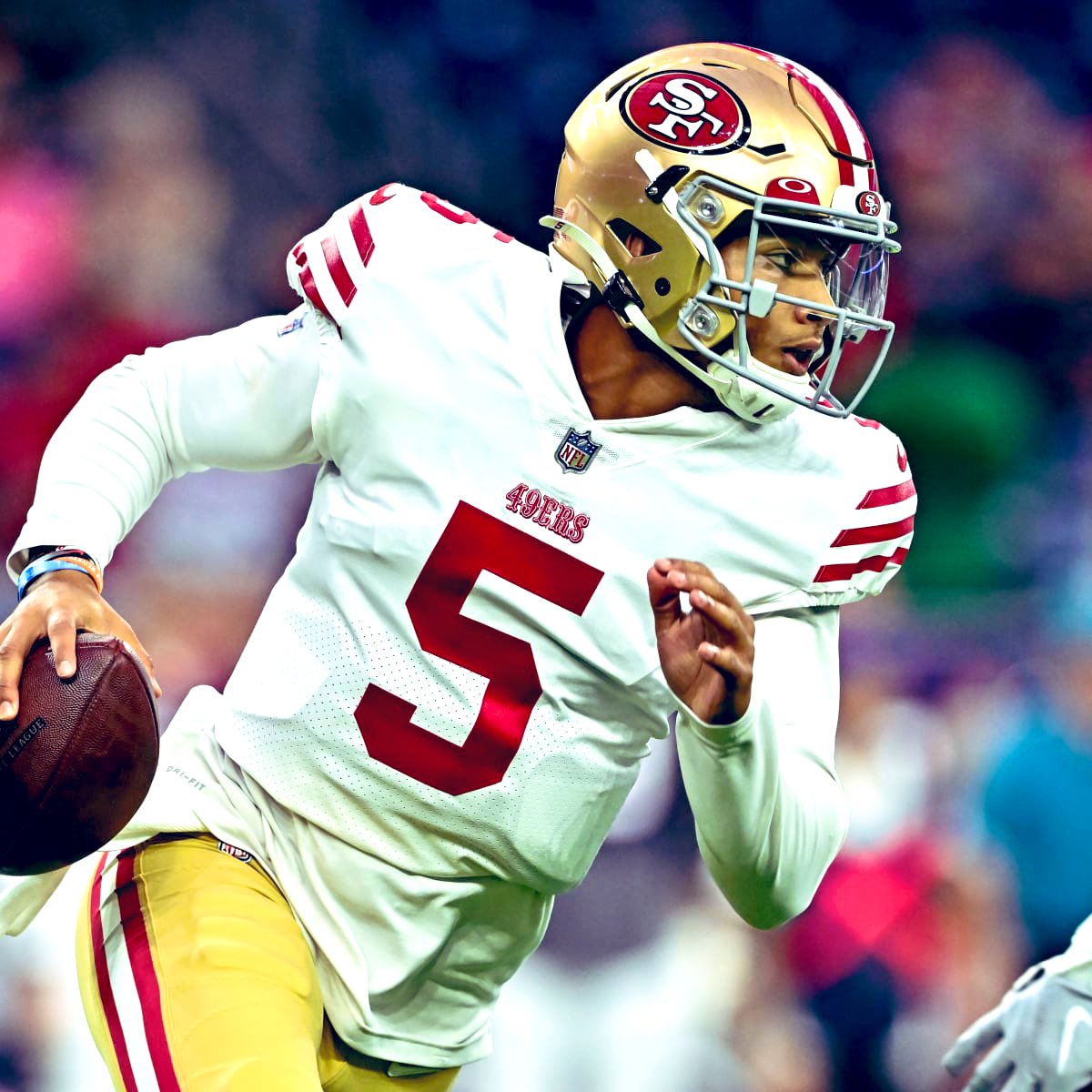 TheColtsCast's tweet photo. HYPOTHETICAL TRADE SCENARIO:

#Colts receive:

Trey Lance

#49ers receive:

2023 third-round pick
2024 fourth-round pick

Would Colts fans be satisfied with this trade by potentially landing their franchise quarterback at a cheap price? https://t.co/IBoehH0peZ