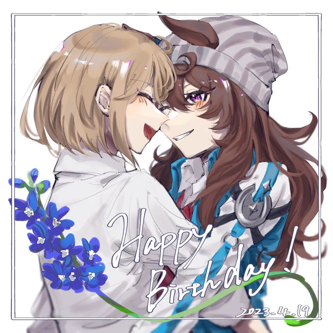 ホロワーから頂いたいたイラスト、、、、自慢させて欲し
最高、、、全部額縁に入れて飾りたい、、、、、💜🀄自カプちゃんかわちいね......最高のプレゼントすぎる... 