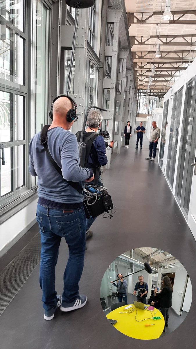 NCCR Evolving Language (@nccr_language) on Twitter photo Today, François Loriol, Tobias Müller and their team from <a href="/SRF/">SRF</a> were at @hnp_geneva <a href="/CampusBiotech/">Campus Biotech</a> <a href="/UNIGEnews/">Université de Genève</a>.
#sciencecommunication #neurosciences #language Today, François Loriol, Tobias Müller and their team from <a href="/SRF/">SRF</a> were at @hnp_geneva <a href="/CampusBiotech/">Campus Biotech</a> <a href="/UNIGEnews/">Université de Genève</a>.
#sciencecommunication #neurosciences #language