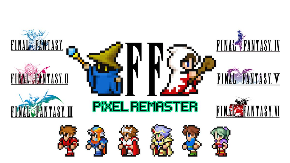 Wario64's tweet photo. Final Fantasy Pixel Remaster is out today on PS4/Switch

US PSN https://t.co/Uu2YAQIysq
US eShop https://t.co/6ZO7h26YYf https://t.co/47OaPIXFGn