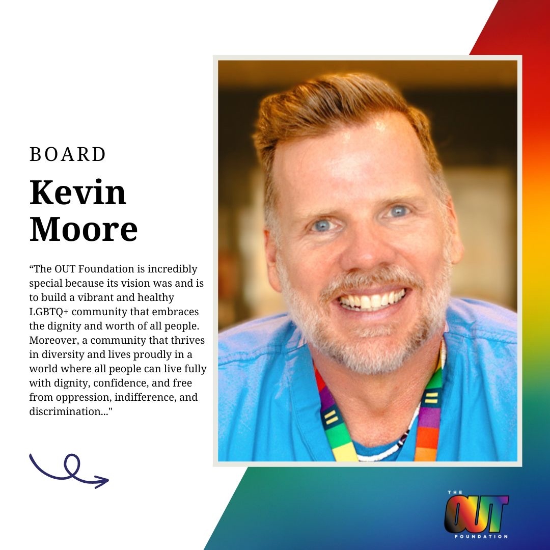 theoutfdn's tweet photo. Thank you to OUT Foundation Board Member, Kevin Moore!  ⁠
His dedication to OUT's mission can be felt in every decision made for the future of our organization✨⁠

#theoutfdn #boardappreciation https://t.co/NQPCBh2e6k