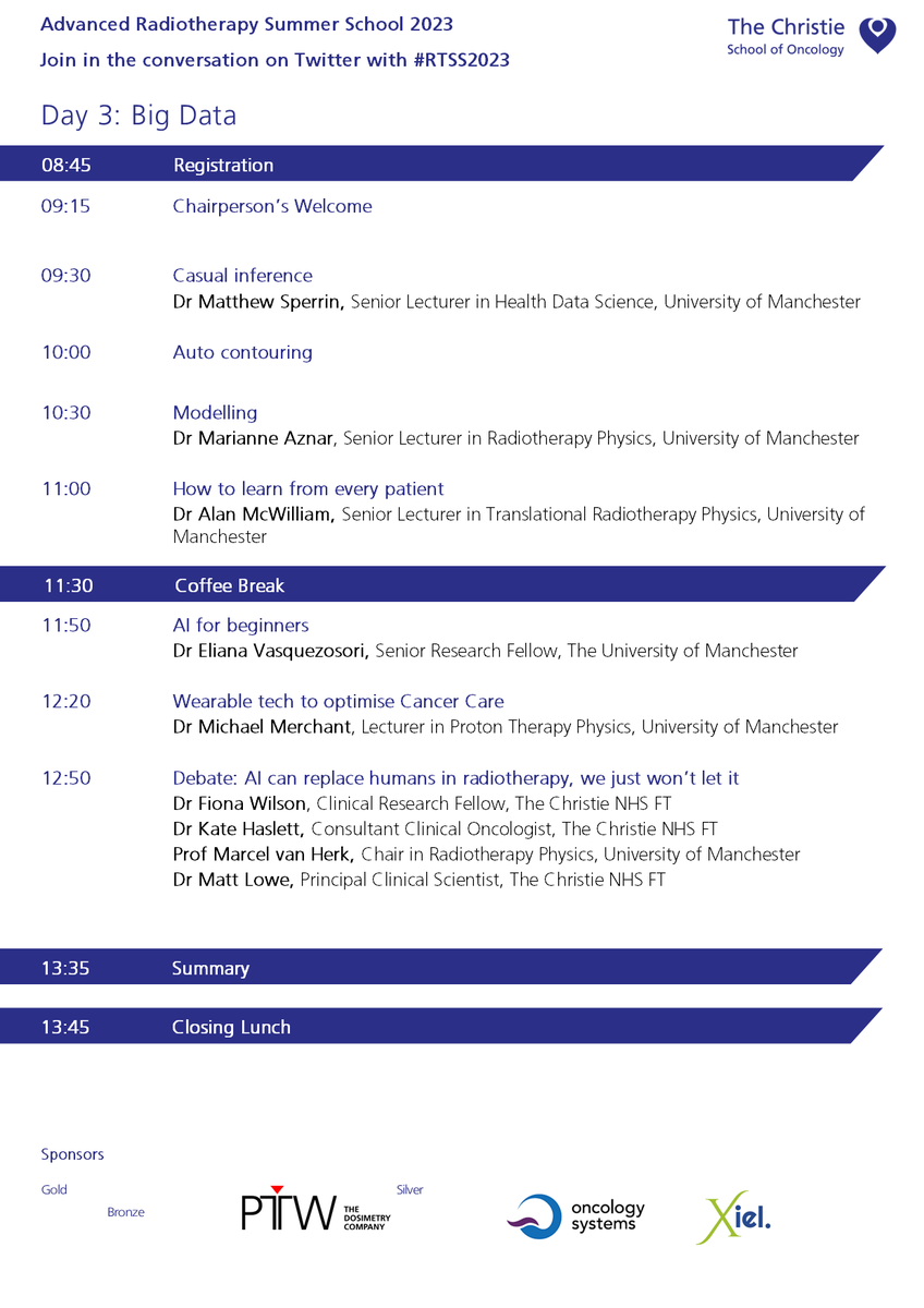 CICEManchester's tweet photo. The Advanced Radiotherapy Summer School is back!
ποΈ 27-29 June 2023
Make sure you don't miss out on the opportunity to learn more about #Proton #Imaging #AdaptiveRaditotherapy & #SABR
Book now: https://t.co/PCVHeDjMma
@RCRadiologists @LivUniRT @Proton_Research https://t.co/y4j6Wvkbhm