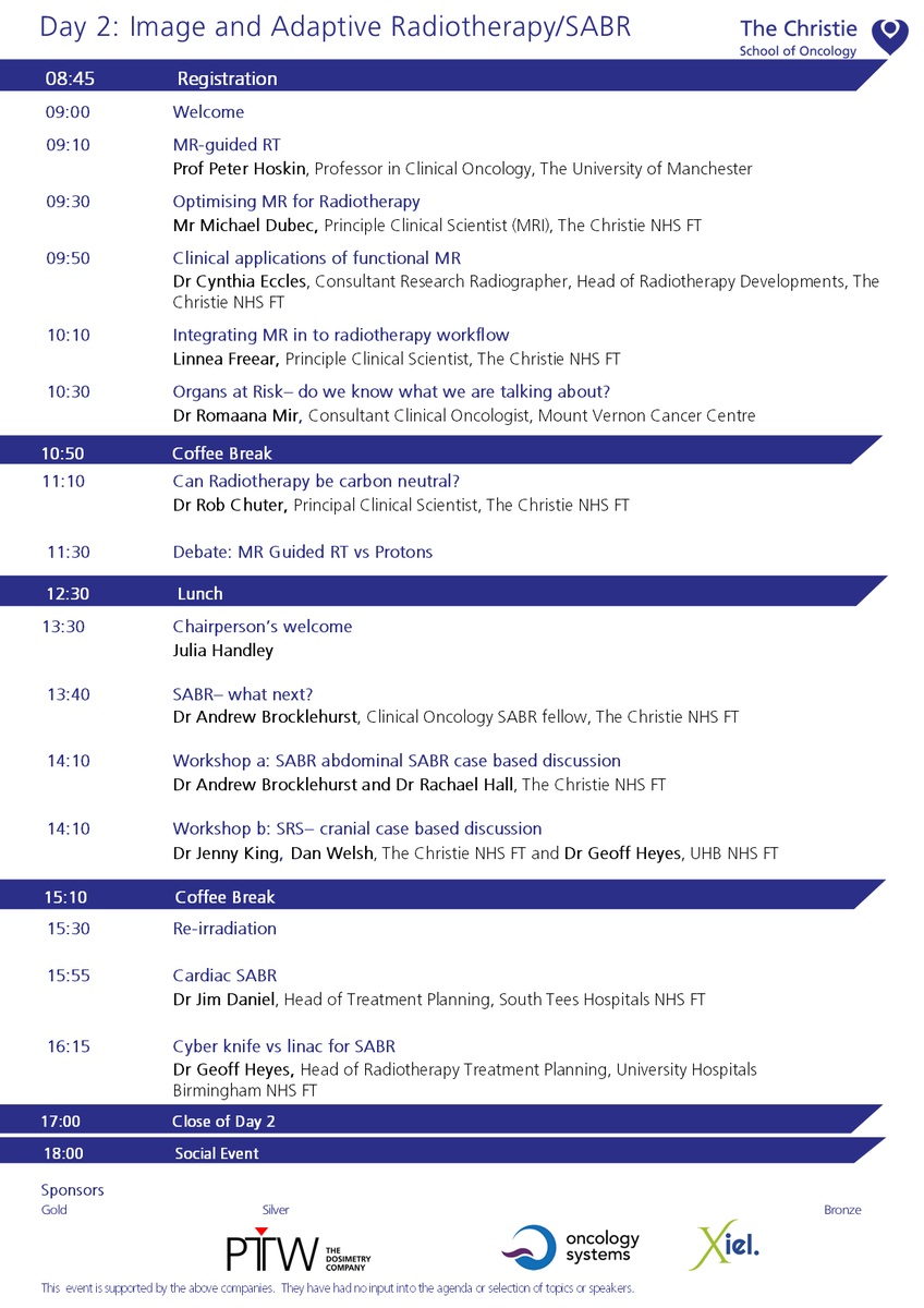 CICEManchester's tweet photo. The Advanced Radiotherapy Summer School is back!
ποΈ 27-29 June 2023
Make sure you don't miss out on the opportunity to learn more about #Proton #Imaging #AdaptiveRaditotherapy & #SABR
Book now: https://t.co/PCVHeDjMma
@RCRadiologists @LivUniRT @Proton_Research https://t.co/y4j6Wvkbhm