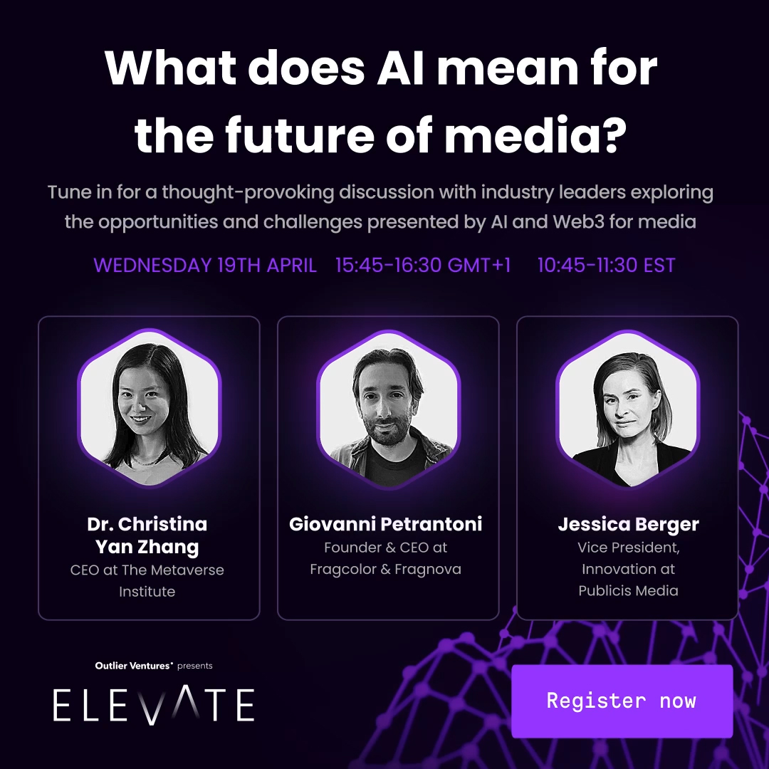 oviohq's tweet photo. It’s time for our final panel chatting about what #AI means for the future of media!

Featuring:
@ChristinaYZhang of @MetaverseInst, @TakeOnGlobal of @PublicisMedia and @voidtarget of @fragnova

Moderated by:
@mf_saps of @OVioHQ

We are live now on Twitter, YouTube and LinkedIN https://t.co/hwFtoGLB0T