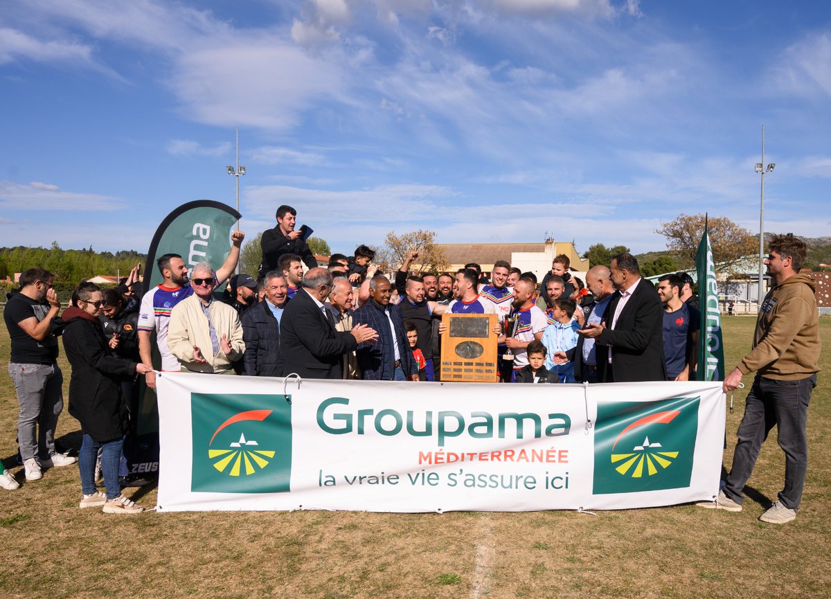 DominiqueDurini's tweet photo. @GroupamaMed la Fédération des P.O a parrainé le Tournoi de Rugby à #XIII organisé par le Comité Pays #Catalan le 16 avril 2023 à Estagel en présence de collaborateurs, d'élus de caisses locales et du Pdt de la Fédération des P.O Gérard MAJORAL, belle journée https://t.co/emNxc03I3V
