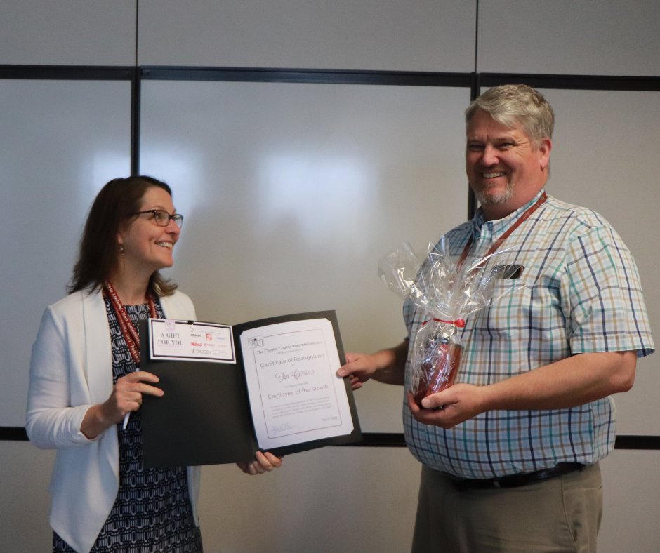 Congratulations to one of our April Employees of the Month, Tim Currie!🏆 Tim is the Infrastructure Architect in our IES division. Tim is always willing to lend a hand and his knowledge of Chester County school districts and Chesconet is a major asset to #TeamCCIU.❤️