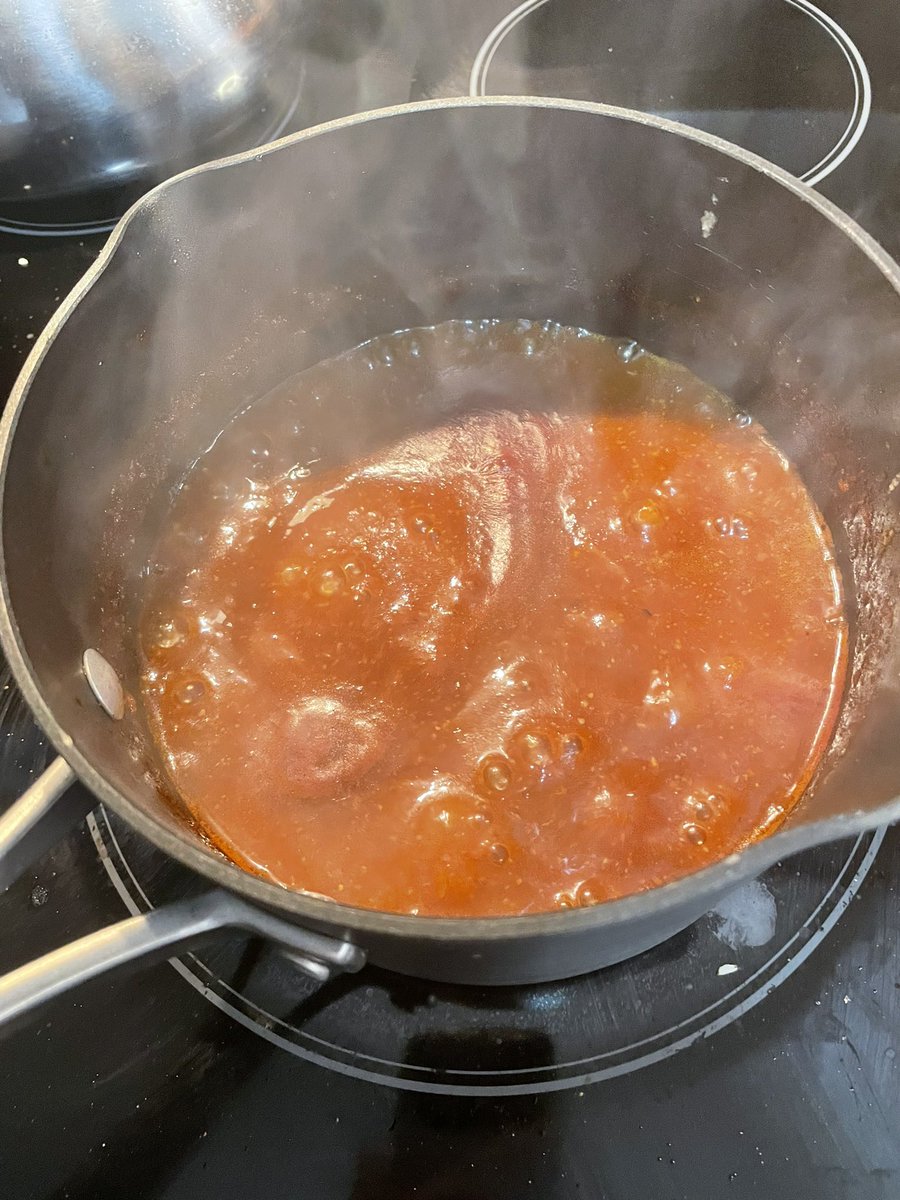 autistickitchen's tweet photo. I’m spending the day making bbq sauce.  This one has @cocacola and #bacon.  The next batch is mango habanero!  #BBQ #homecooking #autism #autistic #ActuallyAutistic https://t.co/NG5gWgShkP