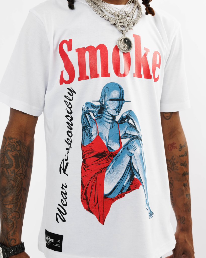 TheRealSmokeCo's tweet photo. Robotic Smoke Tee available tomorrow. 4/20
#WearResponsibly https://t.co/amGX4H7T3Q
