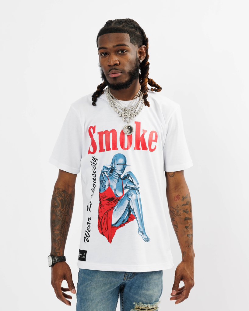 TheRealSmokeCo's tweet photo. Robotic Smoke Tee available tomorrow. 4/20
#WearResponsibly https://t.co/amGX4H7T3Q