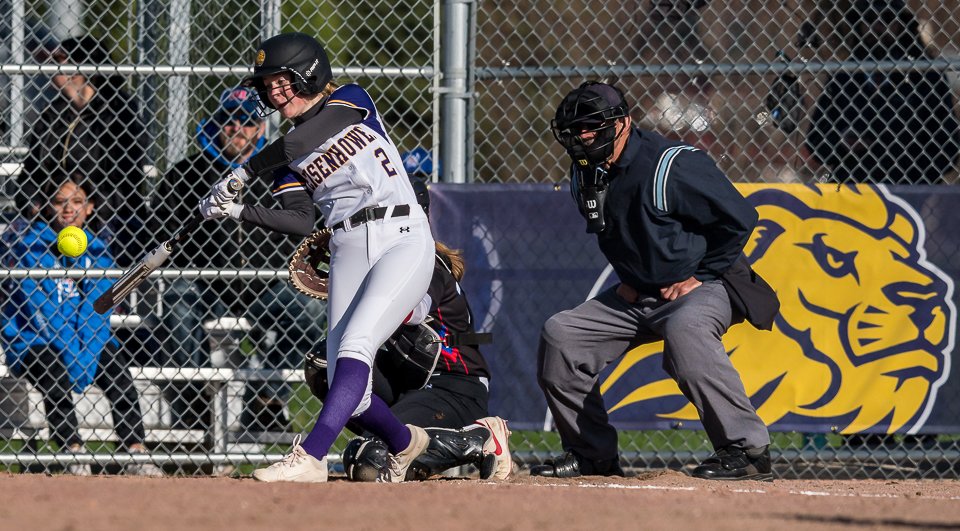 lcederholm's tweet photo. Beating out a throw to 3rd, Ellery Stoltz’s triple got teammates and spectators fired up as the Lady Lions won 4-2 over the Vikings. Pitcher Ashley Bonin allowed just two runs over seven innings of work as she held them to four hits. @IkeLions https://t.co/BDsSlXeD3p