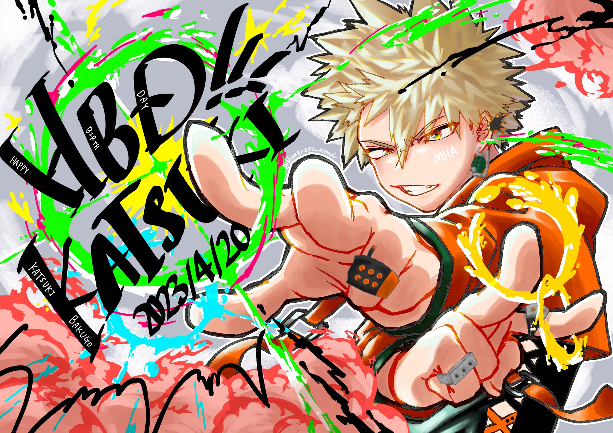 爆豪勝己 2023 バースデイ 3点まとめ売り 2024年4月20日】僕のヒーローアカデミア 爆豪勝己 バースデイ