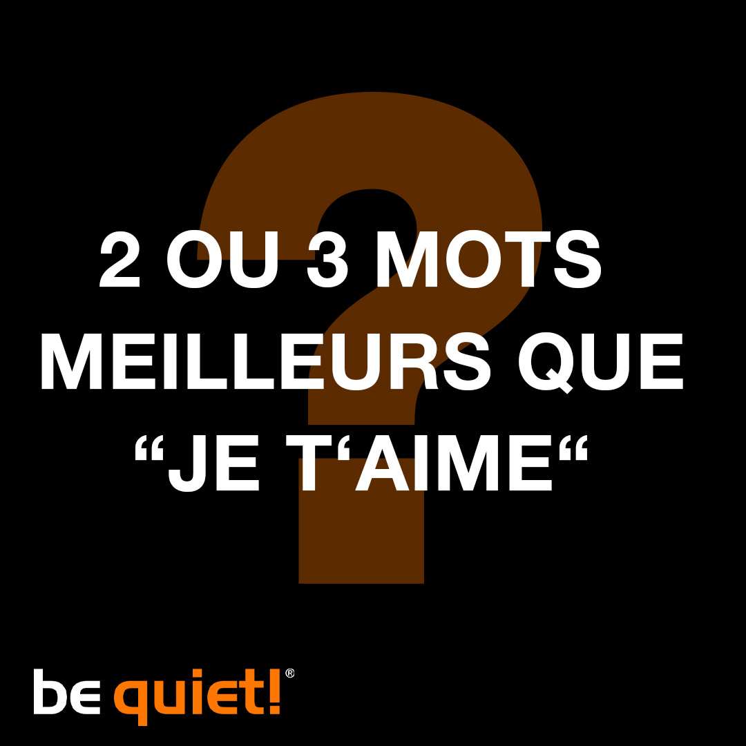 be quiet! FR tweet media