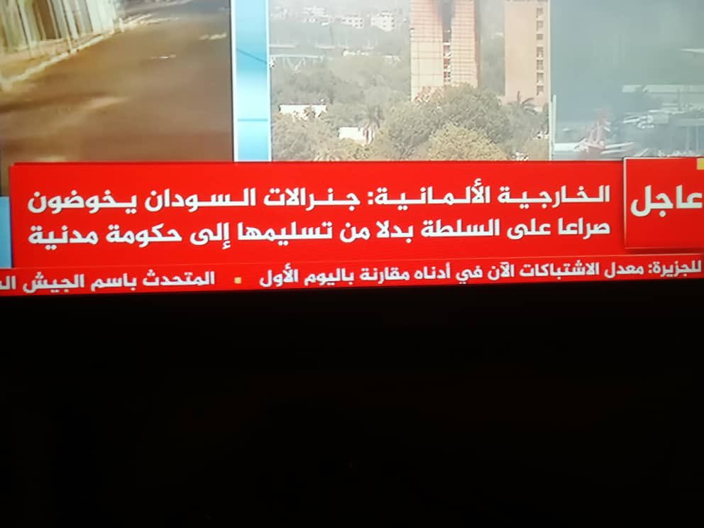 the basic yet painfully astute observation. 
“German Foreign Affairs: #Sudan’s generals are fighting over power rather than handing it over to a civilian government”