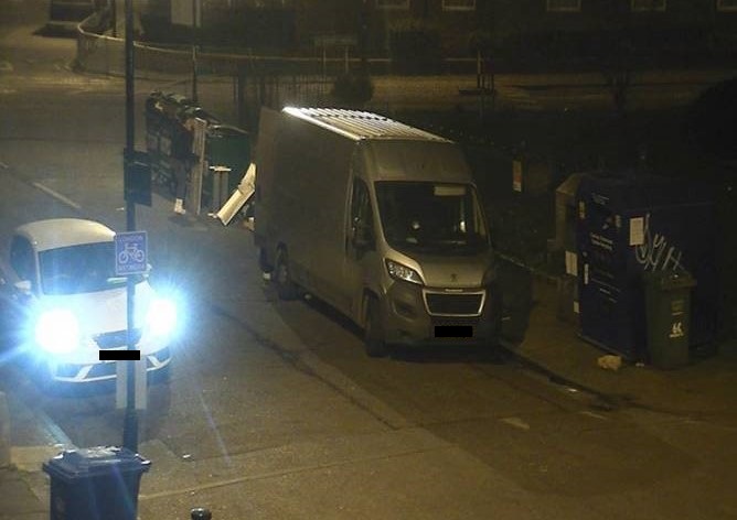 LewishamCouncil's tweet photo. ❌ We're clamping down on fly-tipping to create a #CleanerLewisham.

📸 Our mobile CCTV caught someone dumping furniture in Telegraph Hill late at night. 

✅ We issued the offender with a £400 fine.

Find out how you can report people fly-tipping: https://t.co/zmwuUaFs1K. https://t.co/zdf6kXmpjJ