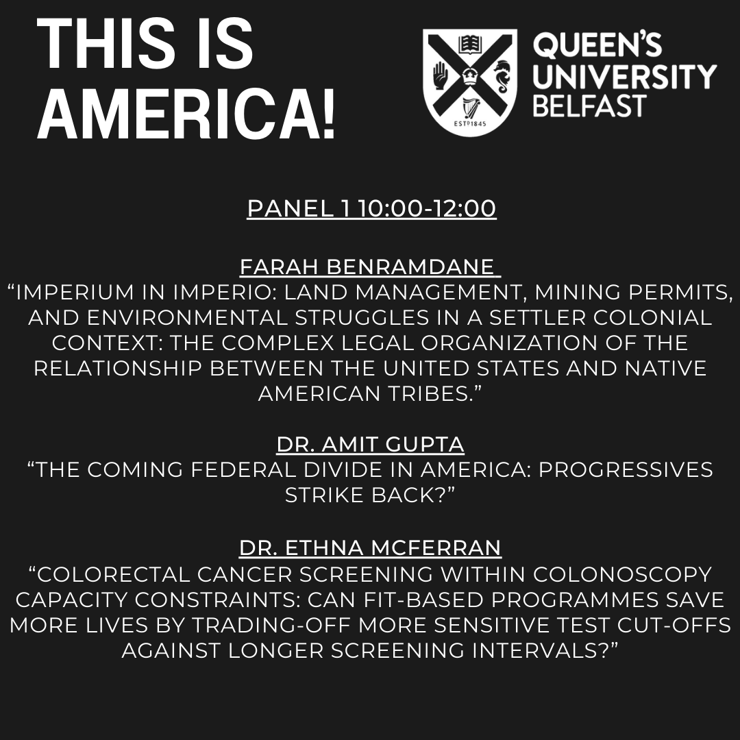 HAPPatQUB's tweet photo. We're looking forward to tomorrow's American Studies Association Conference 'This is America!', organised by some of our amazing #HAPPhDs

Check out the lineup, it's going to be a great day! 🇺🇸

It's not too late to register! 👉 https://t.co/YksqrUQBxL https://t.co/FyHzRolarR