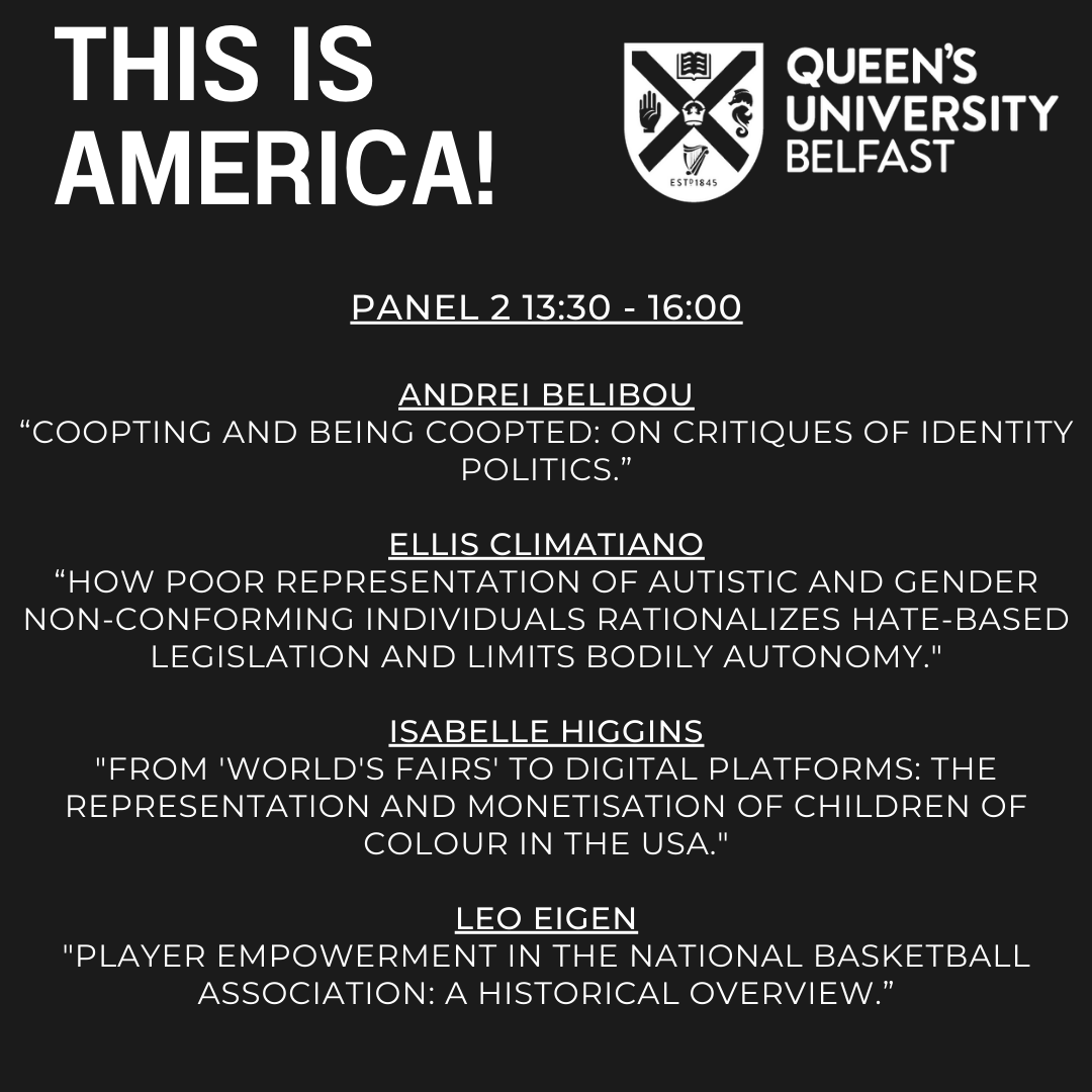 HAPPatQUB's tweet photo. We're looking forward to tomorrow's American Studies Association Conference 'This is America!', organised by some of our amazing #HAPPhDs

Check out the lineup, it's going to be a great day! 🇺🇸

It's not too late to register! 👉 https://t.co/YksqrUQBxL https://t.co/FyHzRolarR
