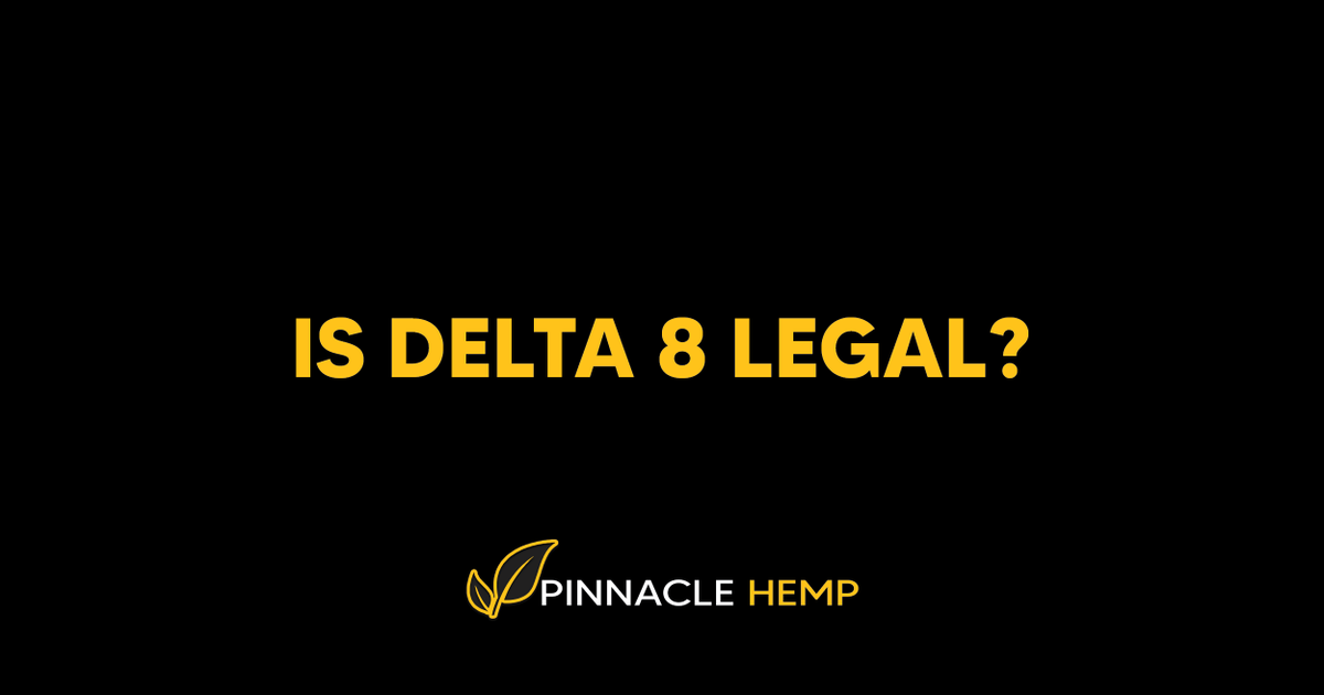 As of now, #Delta8THC is legal only if it's derived from hemp, which contains <0.3% THC by definition. 

Even though #D8 is federally legal, many states have started regulating it. Regardless, it has become a popular alternative to marijuana.

#pinnaclehemp #delta8 #thc