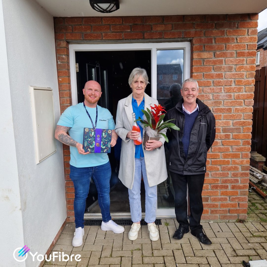 youfibre's tweet photo. Meet Mary... Our first customer to get connected in Derry/ Londonderry, meaning we are now offering our ultrafast internet services in all FOUR countries of the UK 🎉
https://t.co/fJePosTQCv
#FullFibreBroadband #YouFibre #FTTP #UltraFastInternet https://t.co/yIXgzyj7Jy