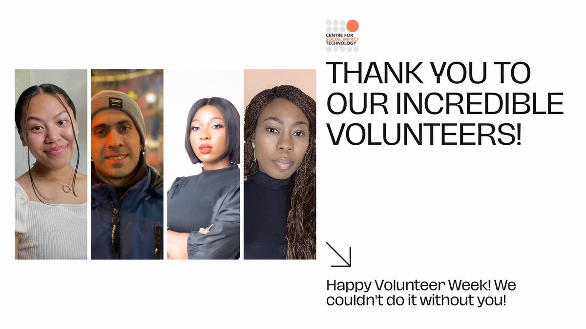 SocImpTecCTR's tweet image. Thank you to all of our amazing volunteers who help us make a positive impact on #YYC! Your hard work and dedication are truly inspiring, and we couldn&apos;t do what we do without you. #VolunteerAppreciation #SocialImpactTech #TechForGood #GivingBack
