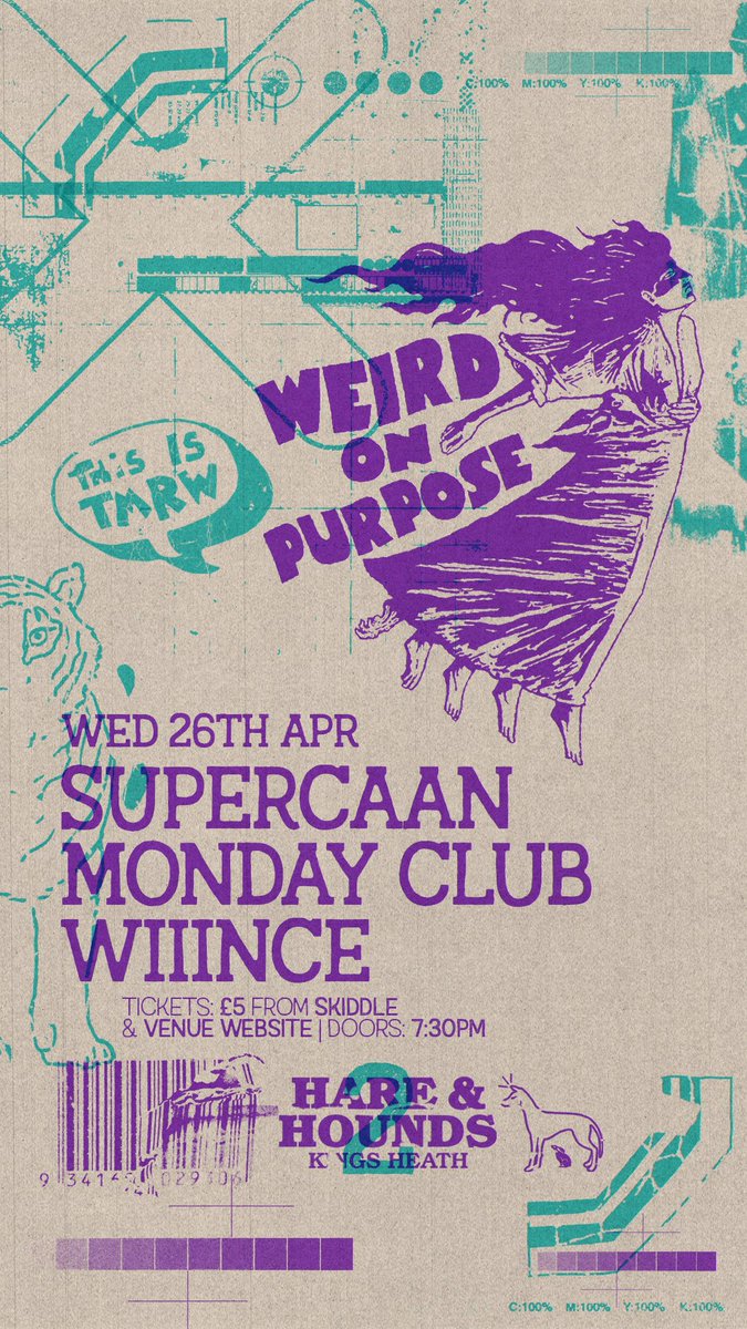 A week today we’re playing at @hareandhounds for @thisistmrw! We’re on first before @Supercaan_Music and @mondayclubband so come along early!