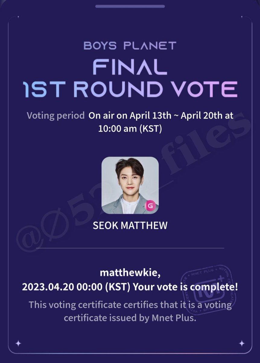 0528_files's tweet image. 🚨D-DAY🚨

Seokryudans the voting period will be closing at 10AM kst so it's very important to drop your votes now. Since this is the last day let's work extra harder and encourage your friends and families to vote. LET'S MAKE MATTHEW DEBUT 🫂
#SEOKMATTHEW #OnlyForMatthew
#석매튜