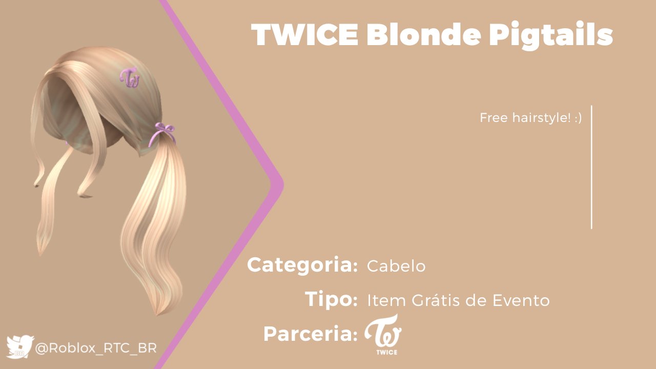 NOVO CABELO TWICE GRÁTIS NO ROBLOX! 😍 #twicehairroblox #robloxitensgr