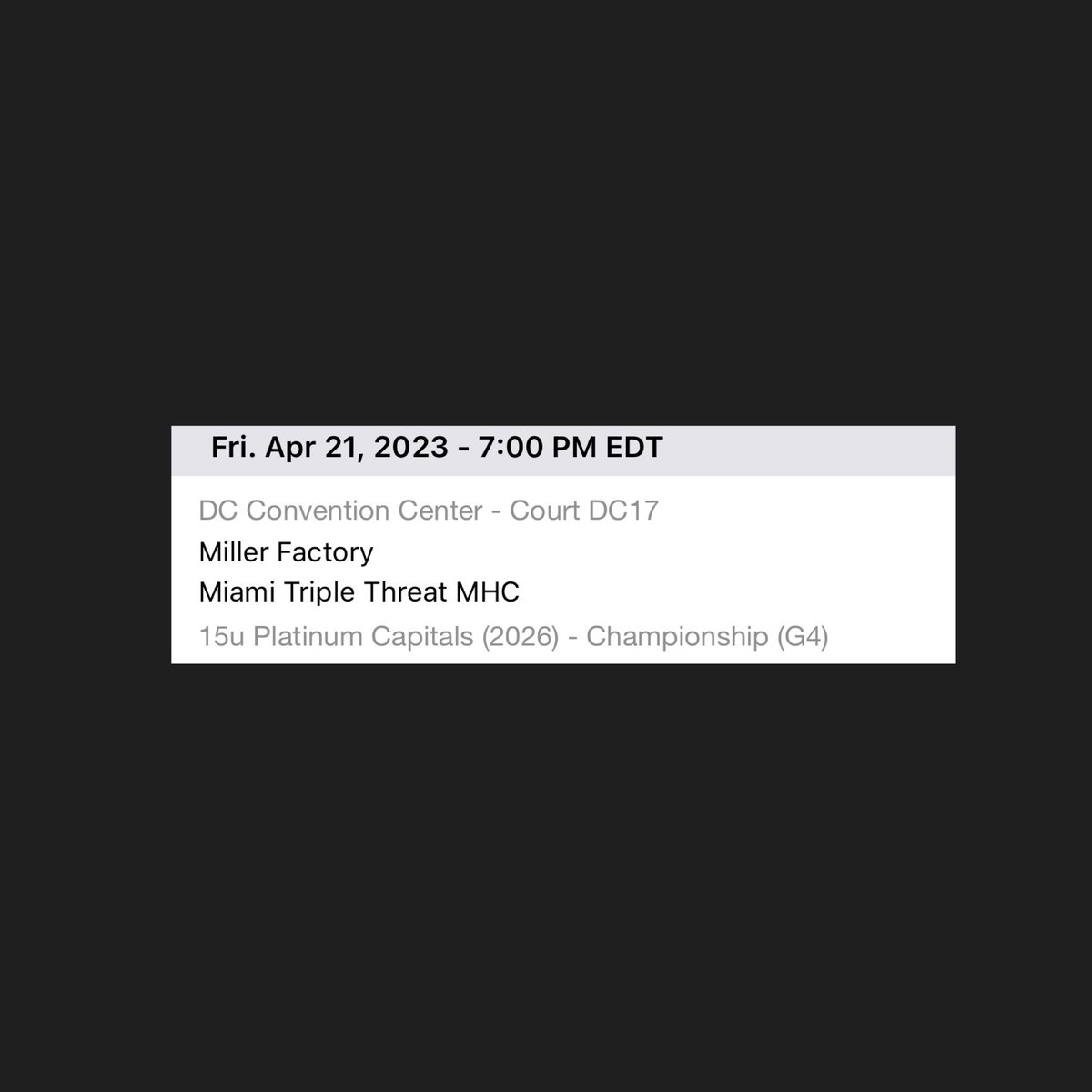 MIATripleThreat's tweet photo. Hyped for the beginning of NCAA Live Period @marqueehoops‼️#MHC #DCjumpoff #MiamiTripleThreat #LivePeriod #Exposure #GottaLOVEit https://t.co/52VYEC4wze