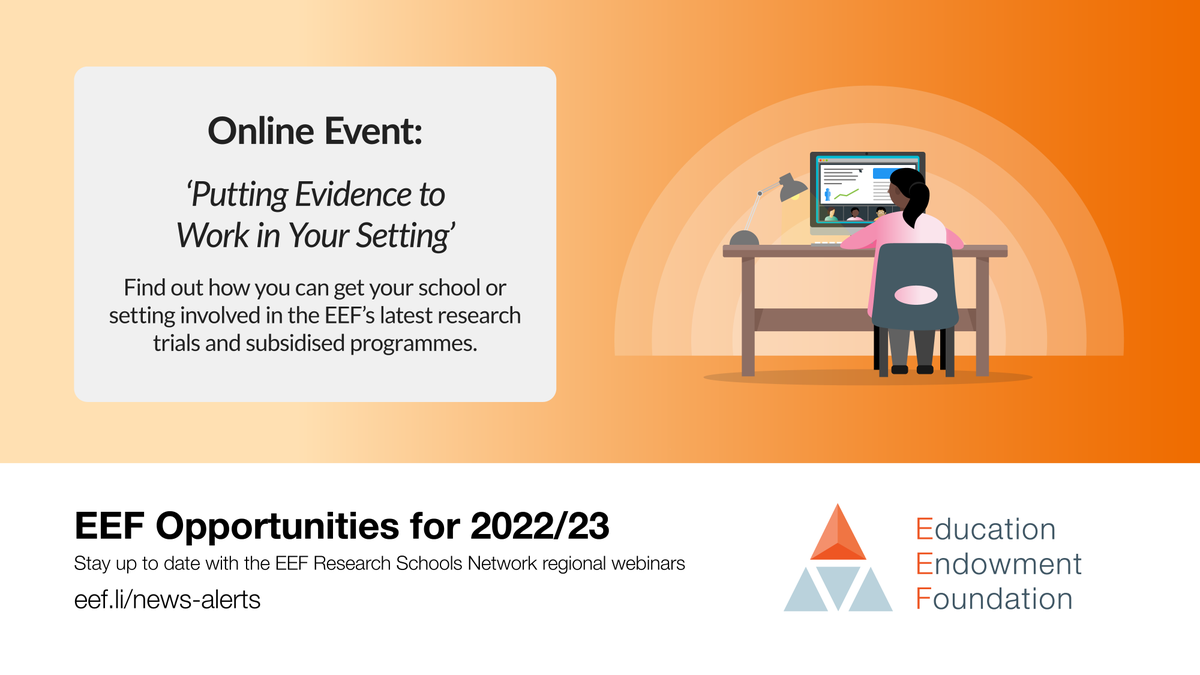 💡 Are you a school leader based in the West Midlands and interested in taking part in one of our school trials or programmes?

Join our upcoming webinar and find out more with <a href="/JTStaffsRSch/">Staffordshire Research School @ John Taylor</a> on Weds 26 April at 3.45pm.

Sign up: ow.ly/A9To50NCmVV