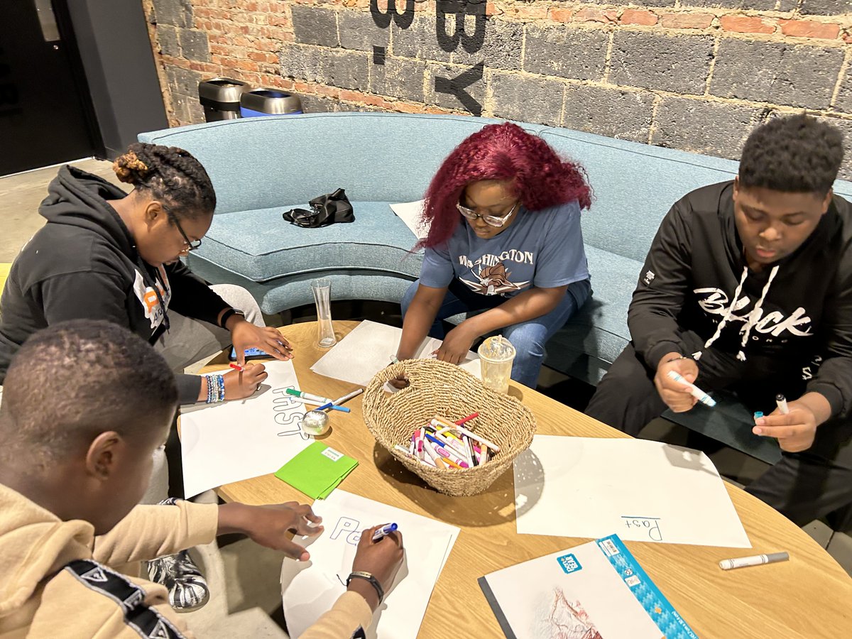 StFrancisBmore's tweet photo. #IgniterInterns are beginning to explore how they will portray their live performance at this year's Spring Gala. It will be based on the transformational text "We Do This 'Til We Free Us" by Mariame Kaba with a focus on the chapter "The System Isn't Broken." https://t.co/m4Cx4G4dxx