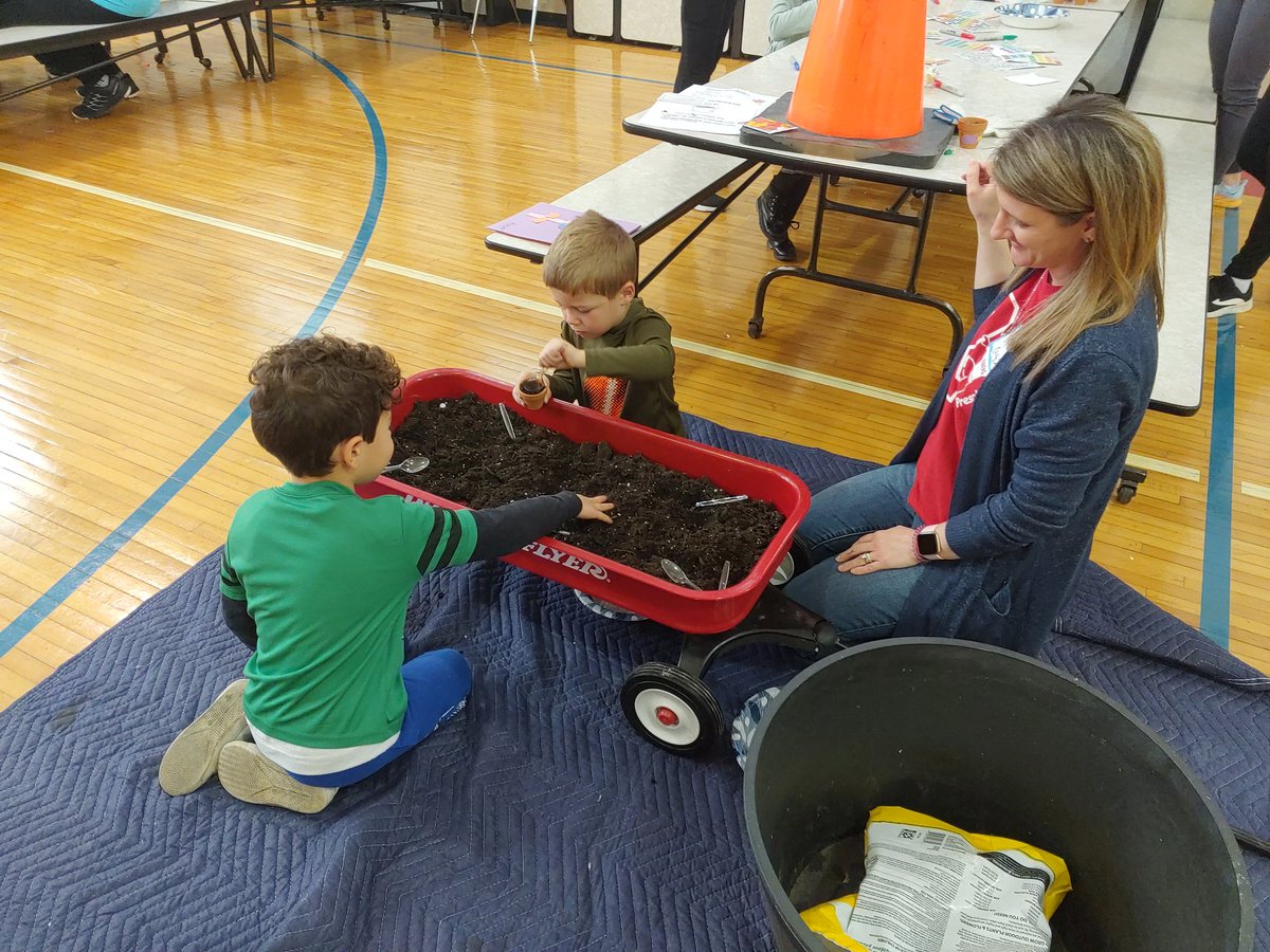 We are ready for Spring planting at the Preschool today!!!  #RiseUpRavenna. #OnlyInRavenna