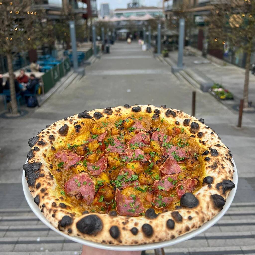 Bombay Bertha’s - coronation sauce base, Bombay potatoes, fino, parsley #onspecial