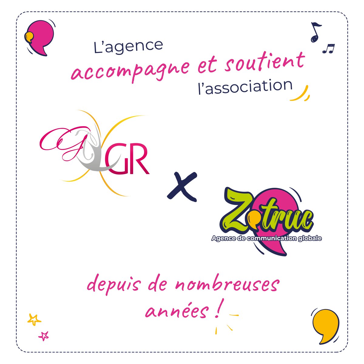 Depuis plus de 10 ans l’agence sponsorise le club de l’AGTGR . 
Une réussite car en moins de 10 ans le club est passé de quelques dizaines de licenciés à plus de 550 :) ! Récemment l'agence a apporté son aide dans la création d'un logo,  d'affiches, et d'un nouveau site internet.