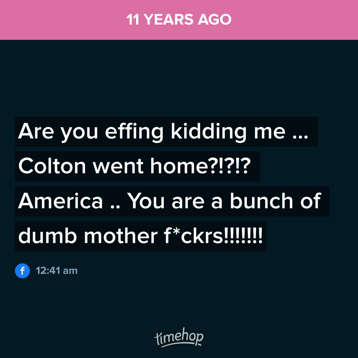 Stunningstarr's tweet photo. @coltondixon - To say I was upset might be an understatement 😂 https://t.co/qzC3l2UhBC