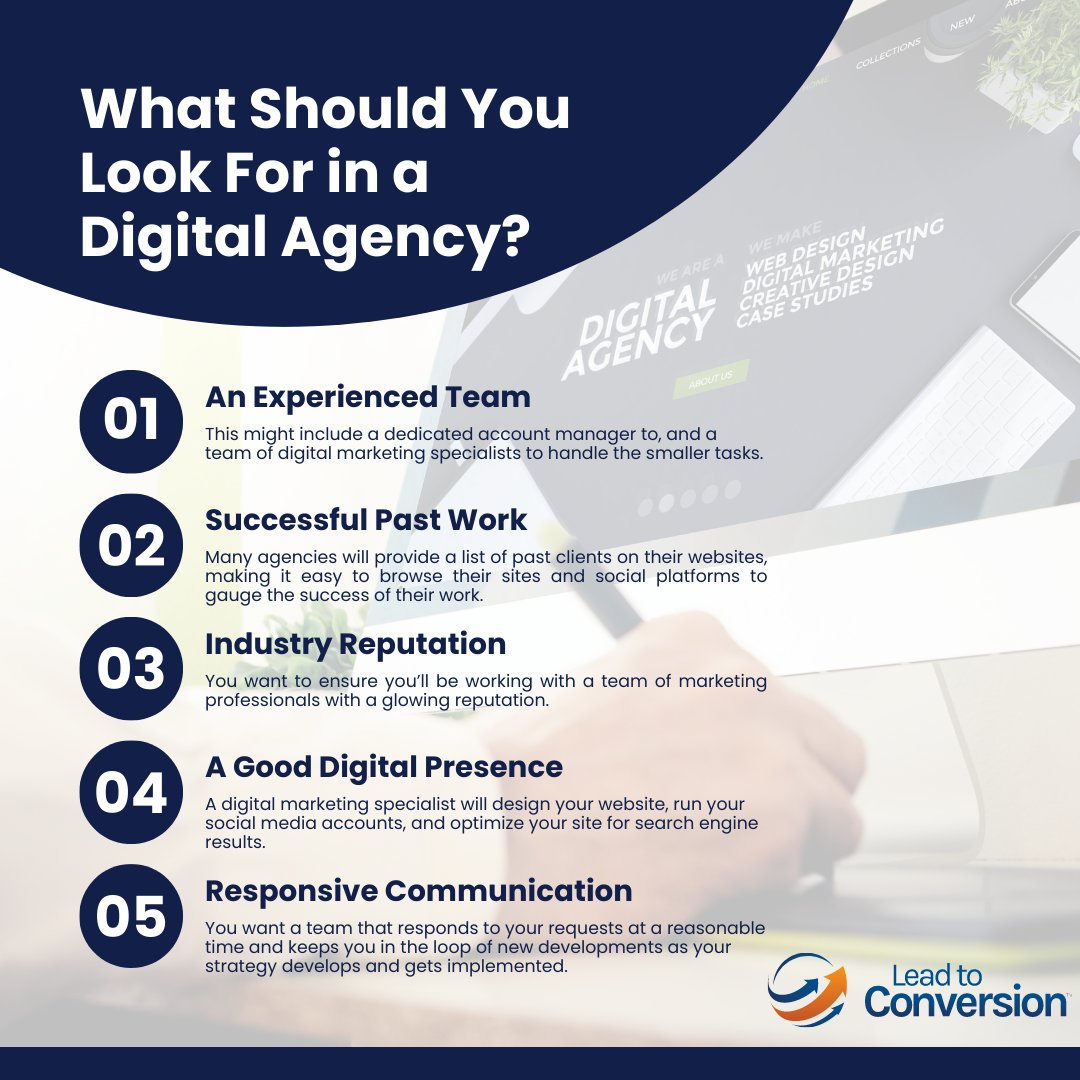 Don't settle for anything less than the best when it comes to your digital marketing. Discover the qualities that make us a top choice for businesses looking to grow and succeed online.

From experience to communication, we've got what it takes to help your business succeed.