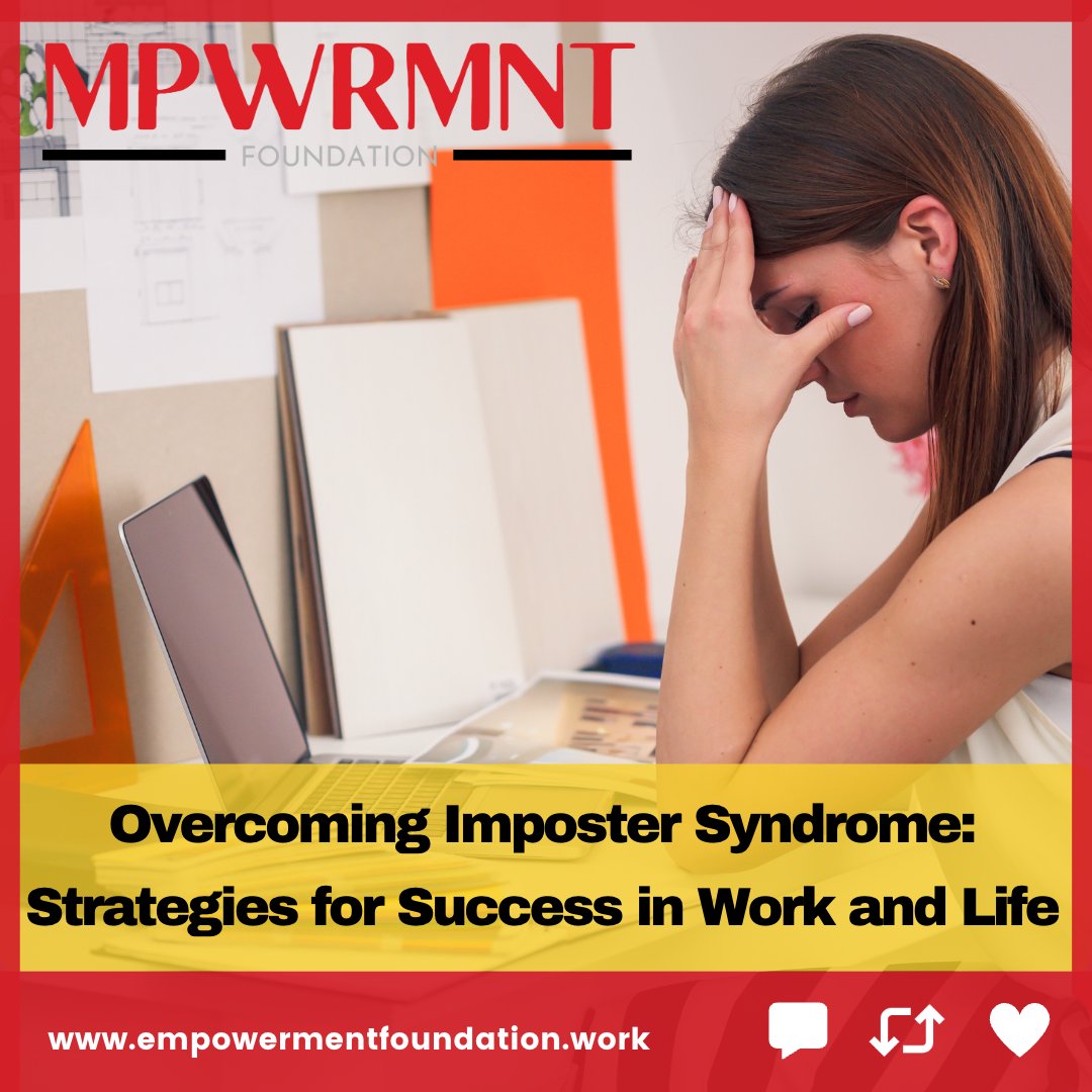 MPWRMNT's tweet photo. 🧵Imposter syndrome is a common phenomenon experienced by anyone, from college students to CEOs of major corporations. Despite significant evidence to the contrary ... 

#impostersyndrome #threadseries #jobseeking #mpwrmnt https://t.co/92fjNXlKpQ
