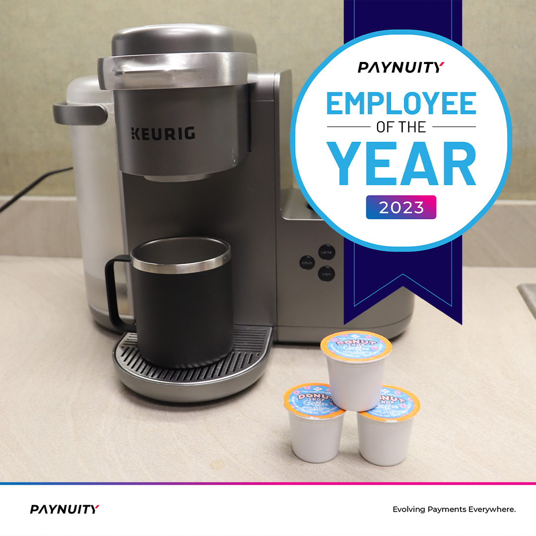 paynuity's tweet photo. Always on and never complains! Meet the real office MVP 🏆

We’re all about hard work at Paynuity, but nothing works harder than our office Keurig! Thanks for getting us started early and helping us power through late nights. Cheers! ☕️

#companyculture #morningscrum https://t.co/HtpL836hTN