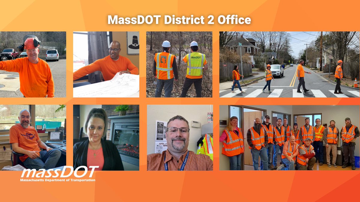 MassDOTSafety's tweet image. Orange you glad we&apos;re all about #WorkZoneSafety?😁🦺

Our team in District 2 looking fantastic in their orange to show support for our work zone colleagues!👷
#SafeWorkZonesForAll #GoOrangeDay #NWZAW