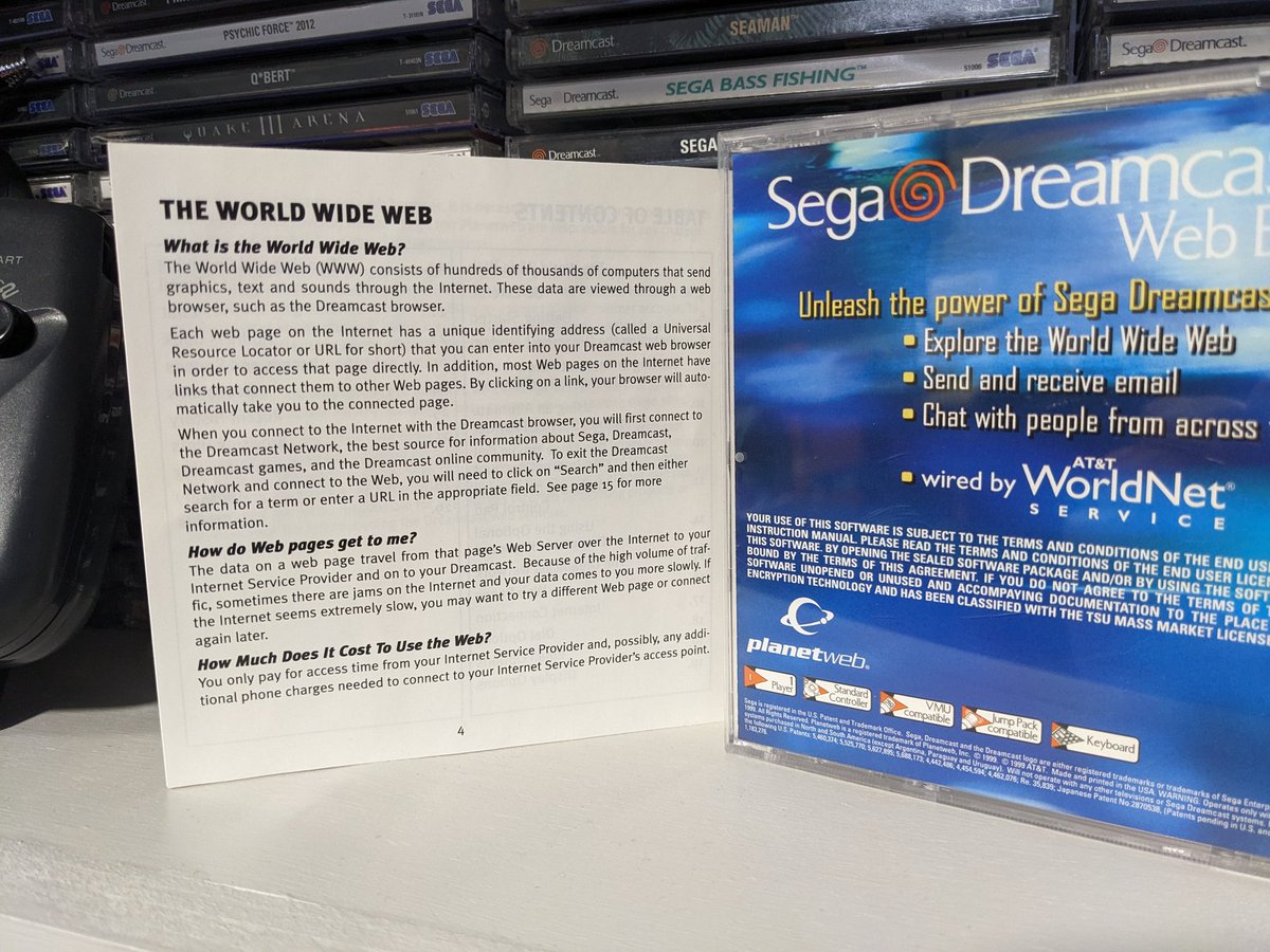 dclivenet's tweet image. This &quot;World Wide Web&quot; thing sounds pretty neat. Where do I sign up? #Dreamcast #WebBrowser #PlanetWeb