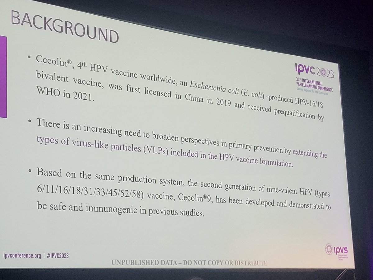 romimperio's tweet image. #cecolin9 novel nonavalent #HPVvax
Comparable to #Gardasil9

#IPVC2023 #ipvc2023reunion